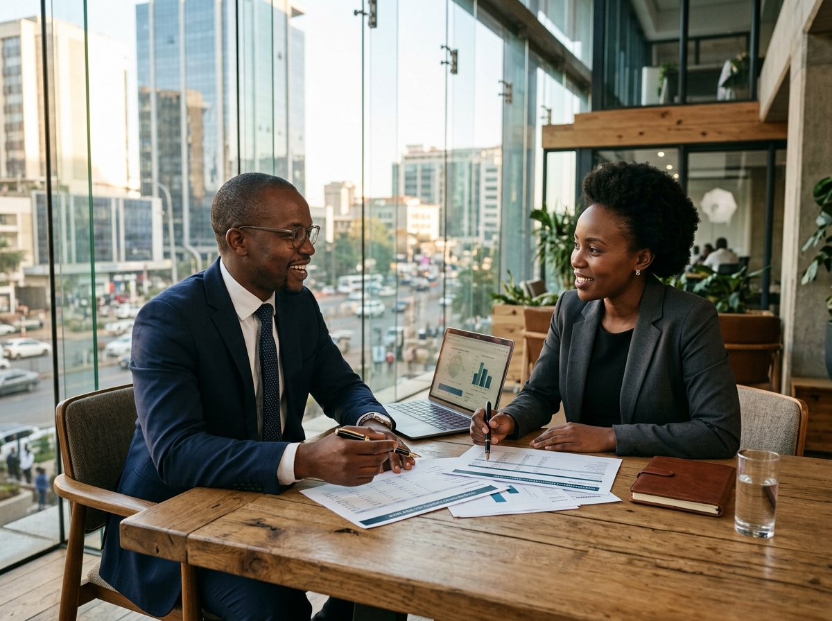 Aurex Advisors financial consultation with business executive